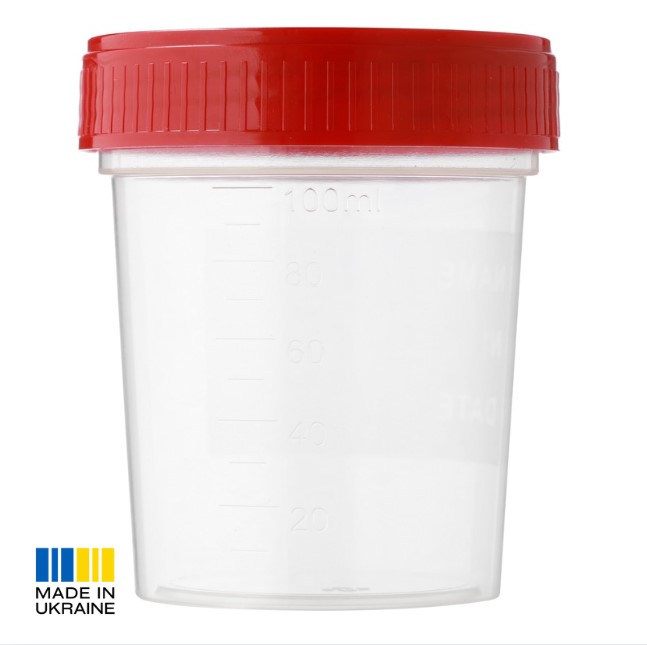 Контейнери для забору зразків біоматеріалу 120 мл нестерильний, шт.